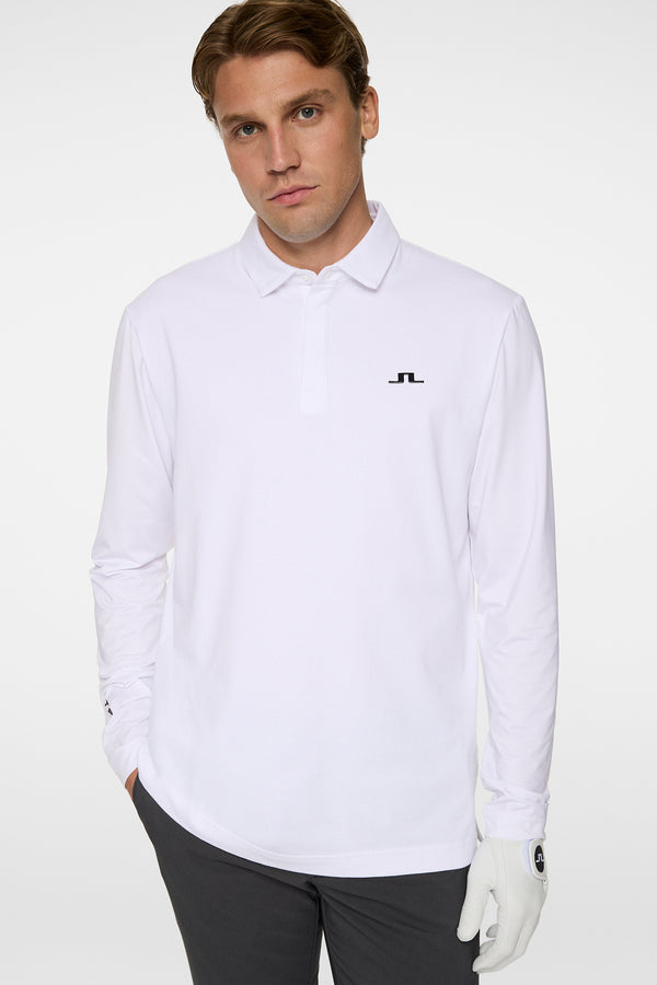 Sean Hybrid LS Polo / White