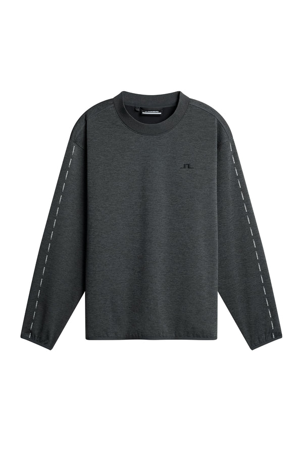 Jose Windblock Crew Neck / Asphalt and Black Melange