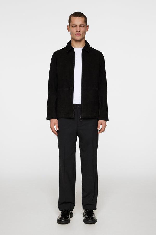Jonah WR Suede Overshirt / Black