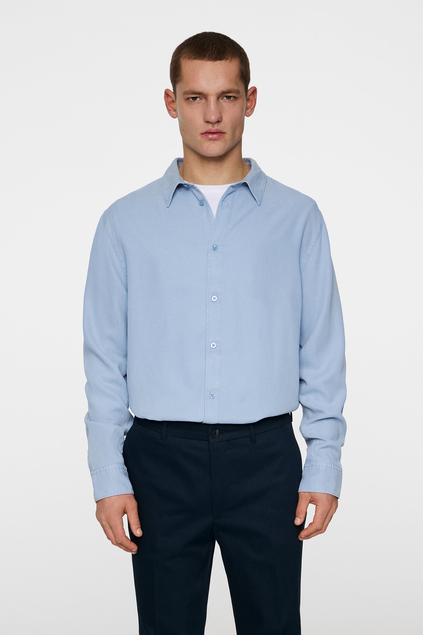 Reg LS Struct Gmd Tencel Shirt / Rain Washed