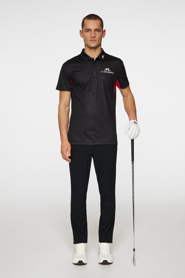 Dario Tour Golf Polo / Azalea Wave Black
