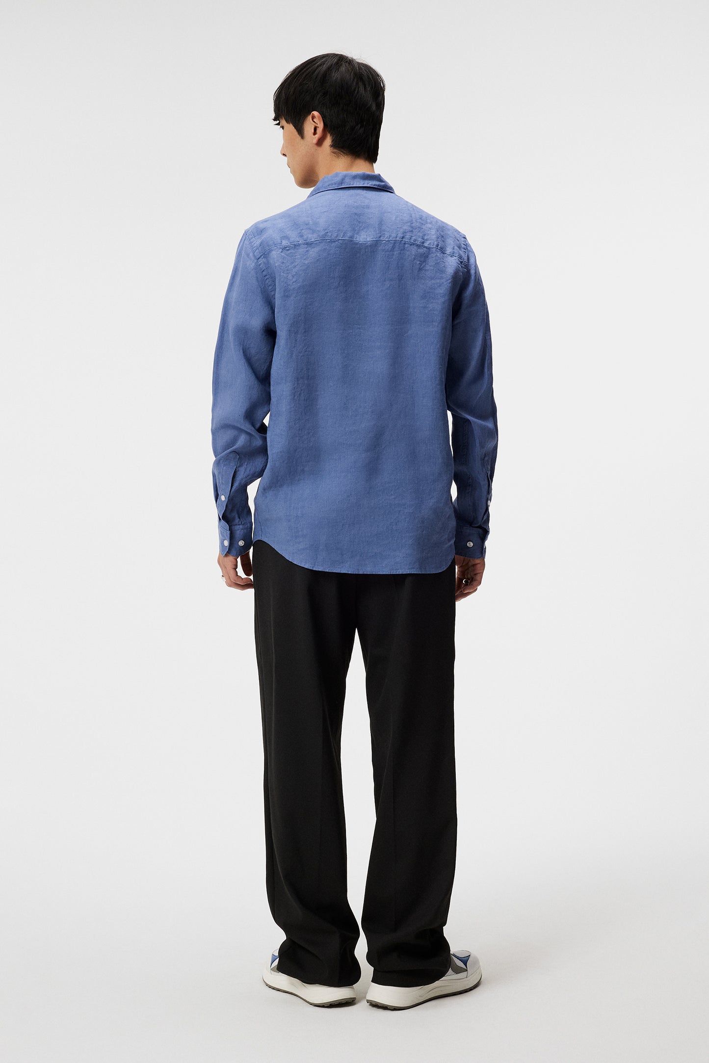 Reg LS Clean Linen Shirt / Bijou Blue
