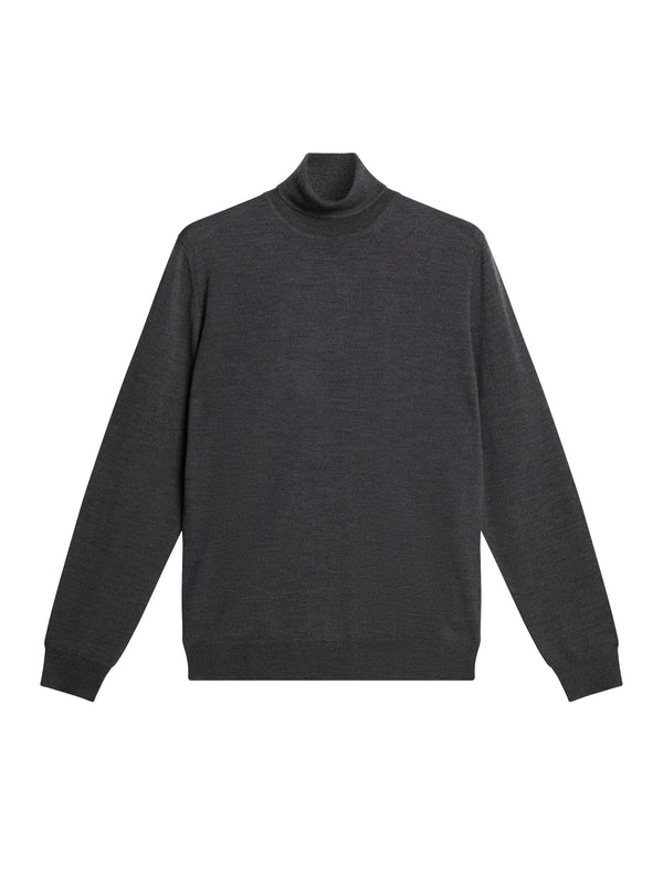 Kaden Merino Turtle Neck / Lava Smoke Melange