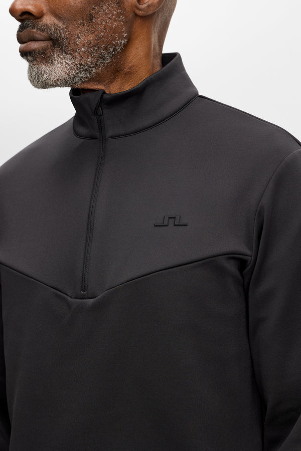 Maclean Quarter Zip Mid Layer / Black