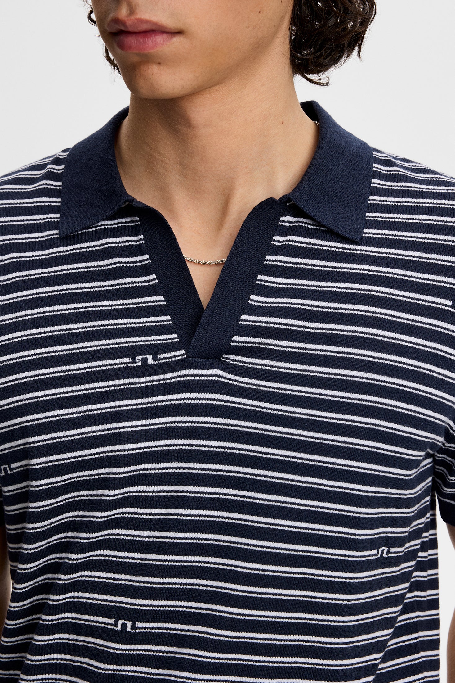 Ben Structure Stripe Polo / Bridge Stripe Navy – J.Lindeberg EU