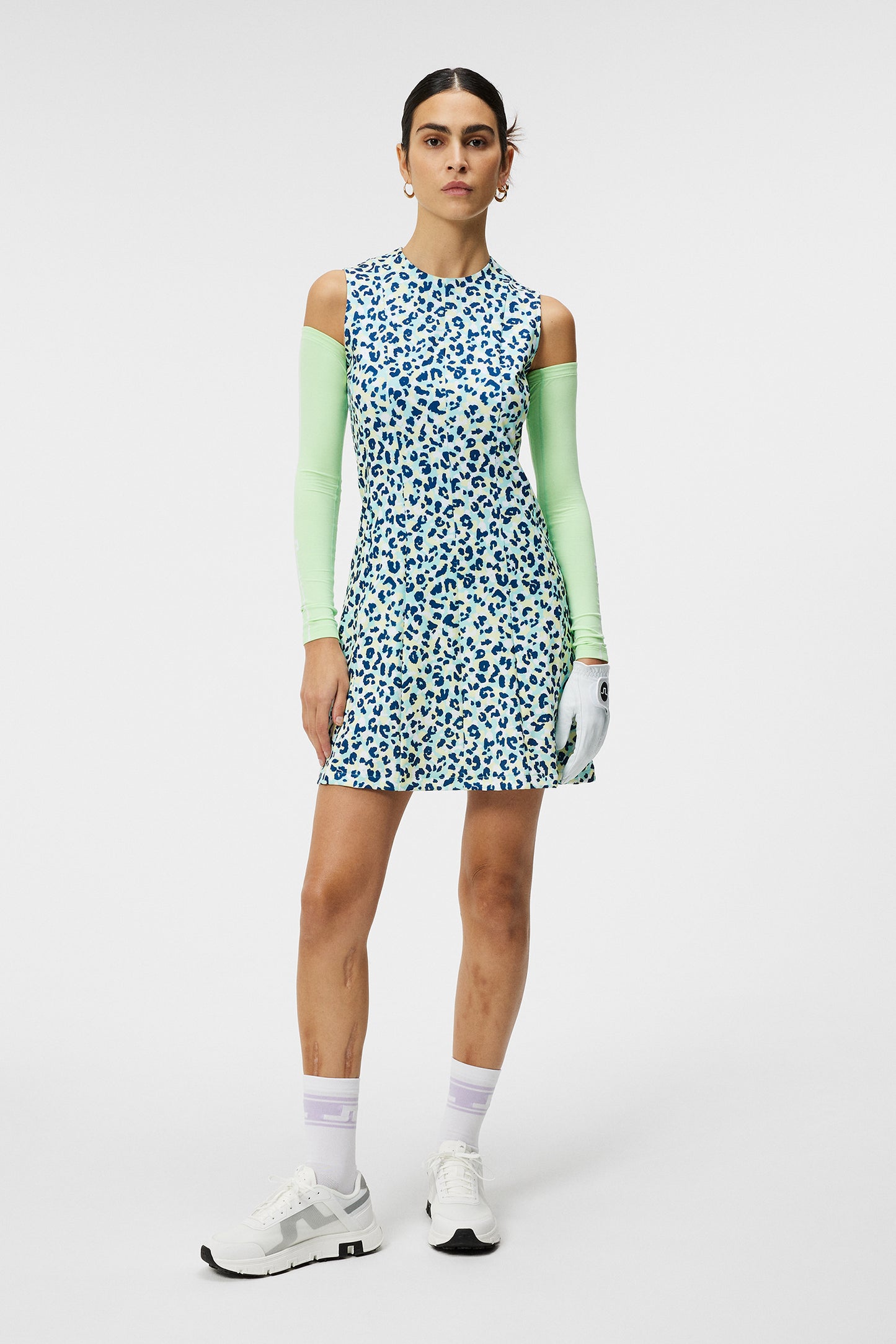 Jasmin Print Dress / Leopard Aruba Blue