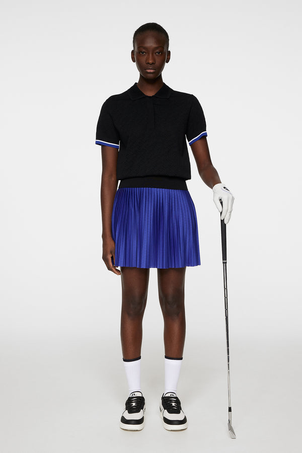 Lomi Knitted Polo Shirt / Black