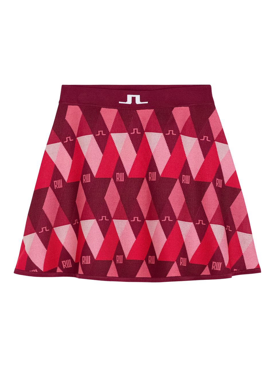 Ellen Argyle Knitted Skirt / RW Pink Argyle