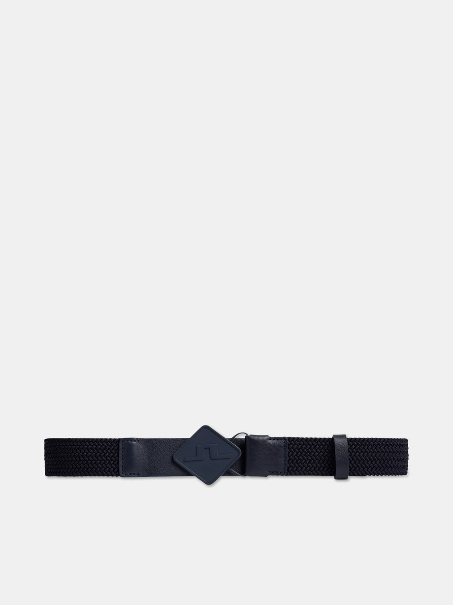 Diamond Ealstic Leather Belt / JL Navy – J.Lindeberg