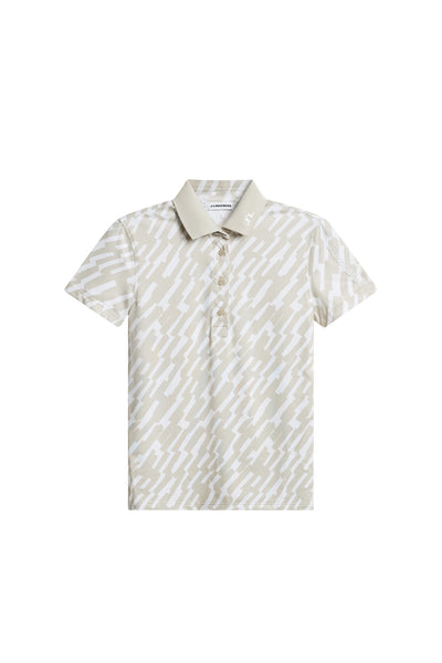 Tour Tech Print Polo / Oak Island Fossil M | J.Lindeberg Official