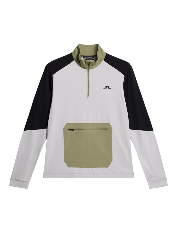 Matias Zip Mid Layer / Light Grey Melange