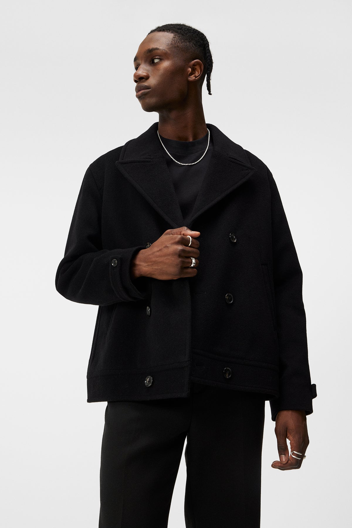 Don Double Breasted Jacket / Black