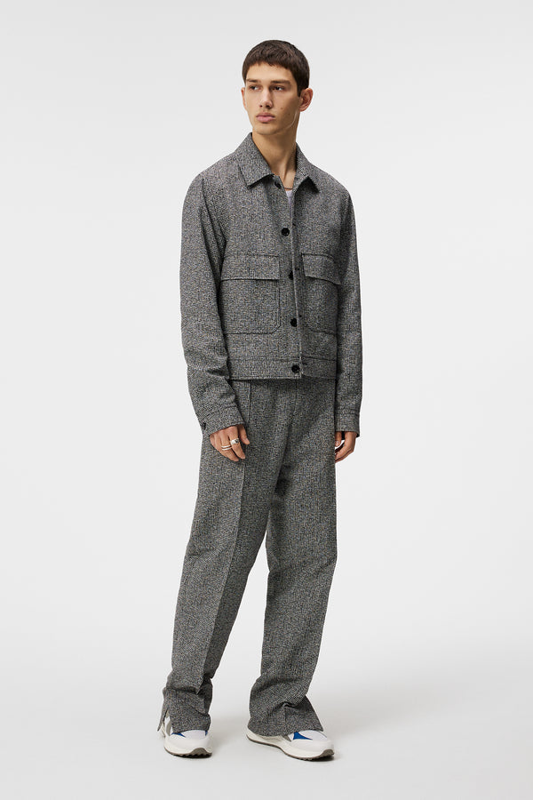 Housten 2 Tone Overshirt / Black