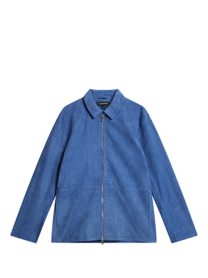Jonah WR Suede Overshirt / Bijou Blue
