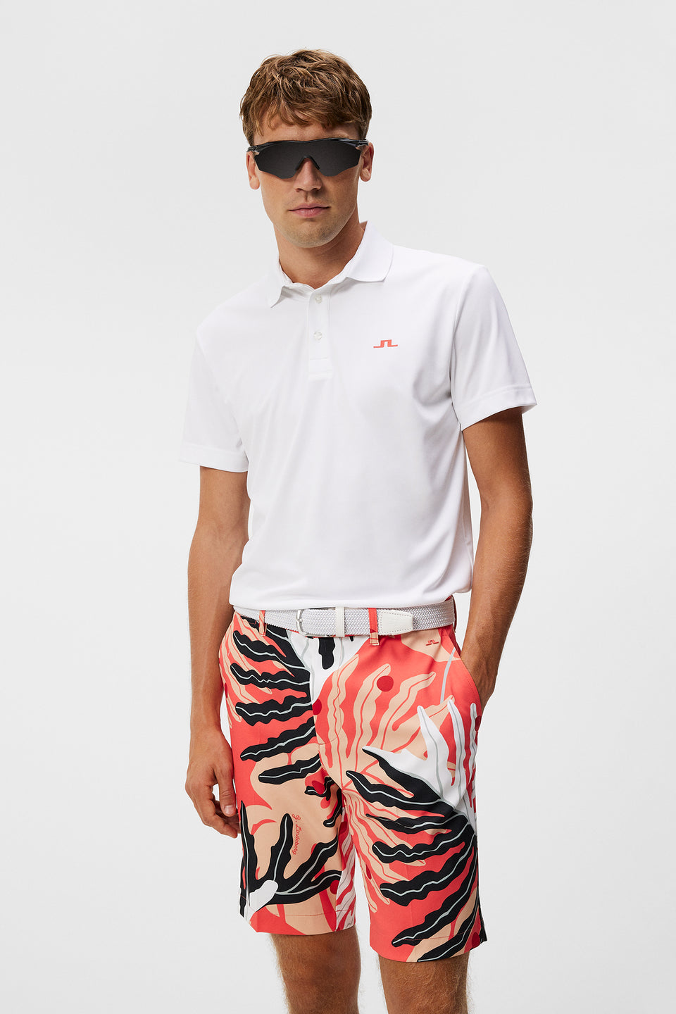 Martin Regular Fit Polo / Paradise Monstera Coral
