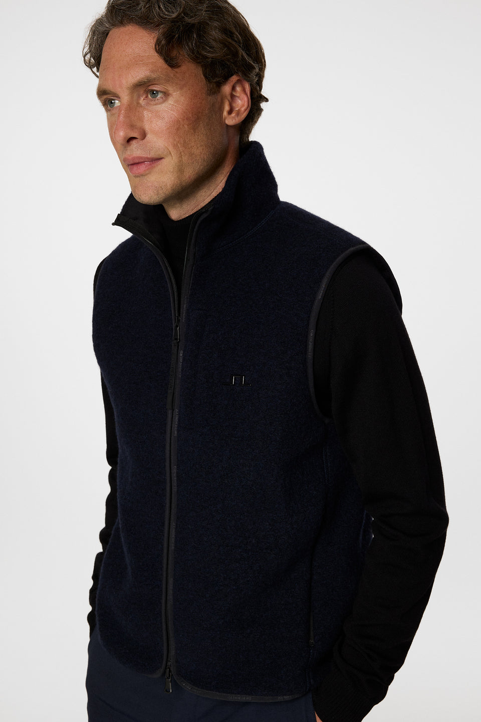 Duncan Wool Fleece Vest / JL Navy