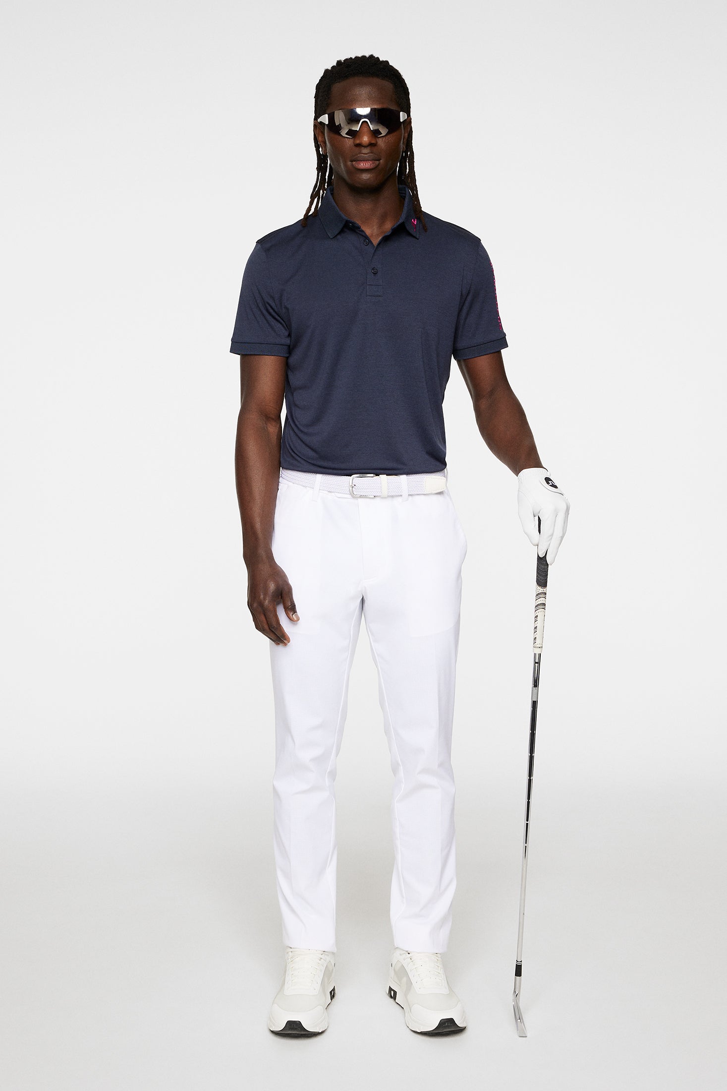 Tour Tech Slim Fit Polo / Navy Melange – J.Lindeberg EU