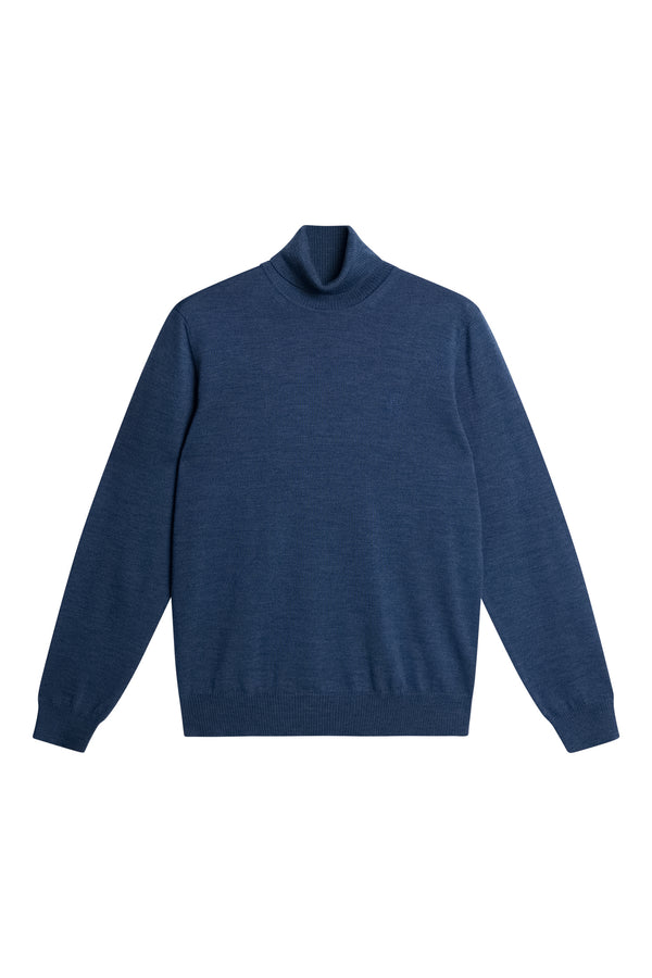 Kaden Merino Turtle Neck / Vintage Indigo Melange