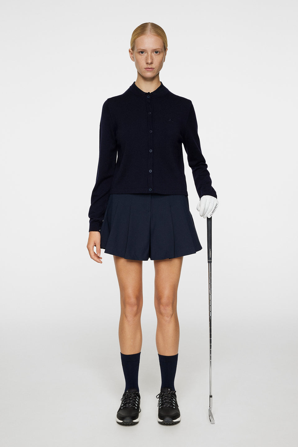 Thalia Knitted Cardigan / JL Navy