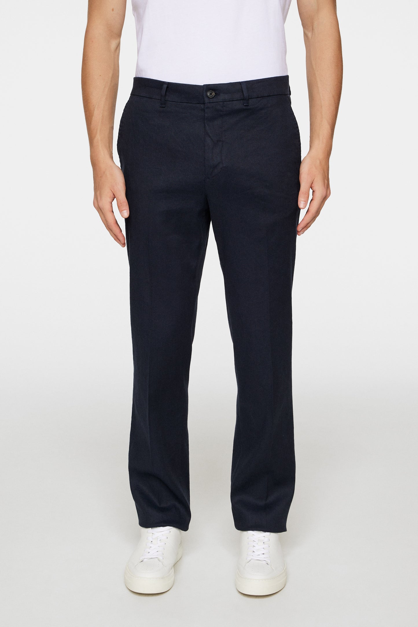 Lois C Linen Stretch Pants / JL Navy
