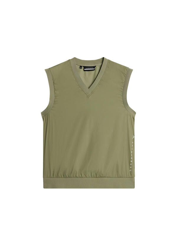Hybrid Vest Windbreaker / Oil Green