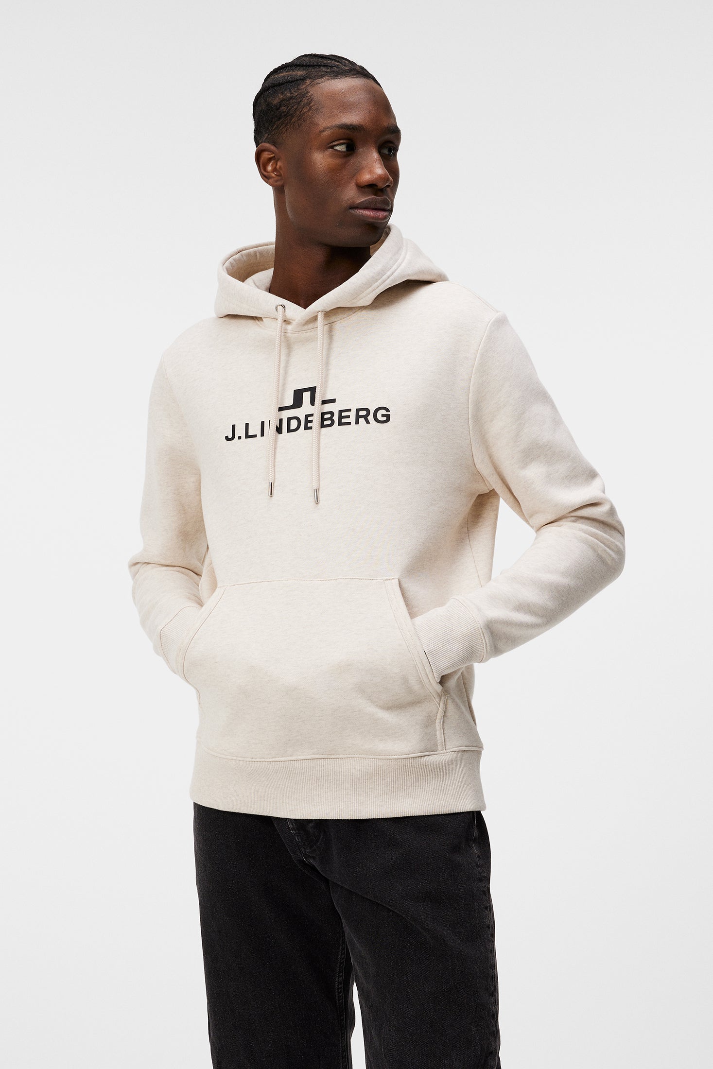 Alpha Hood / Beige Melange – J.Lindeberg