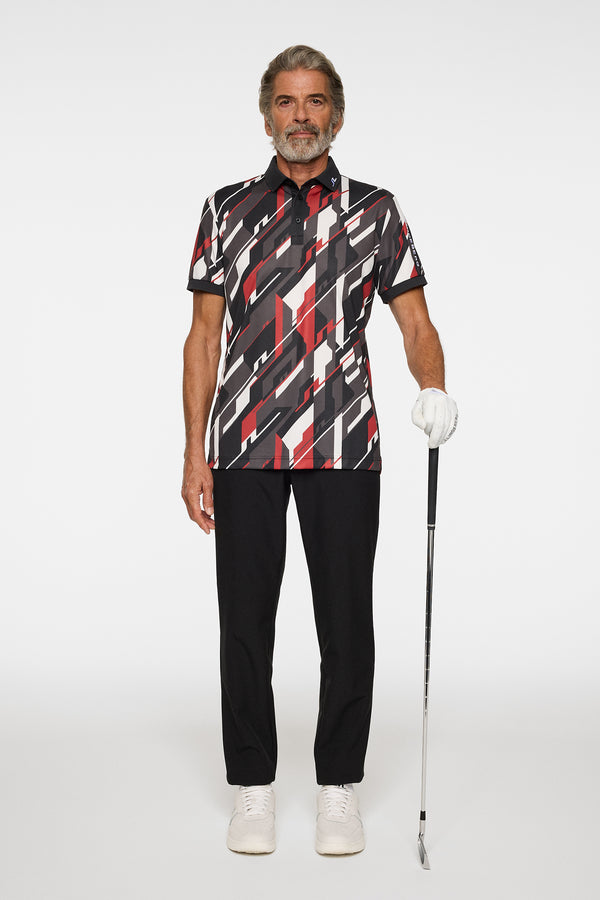 Tour Tech Print Polo / GEO 1 - JL BLACK