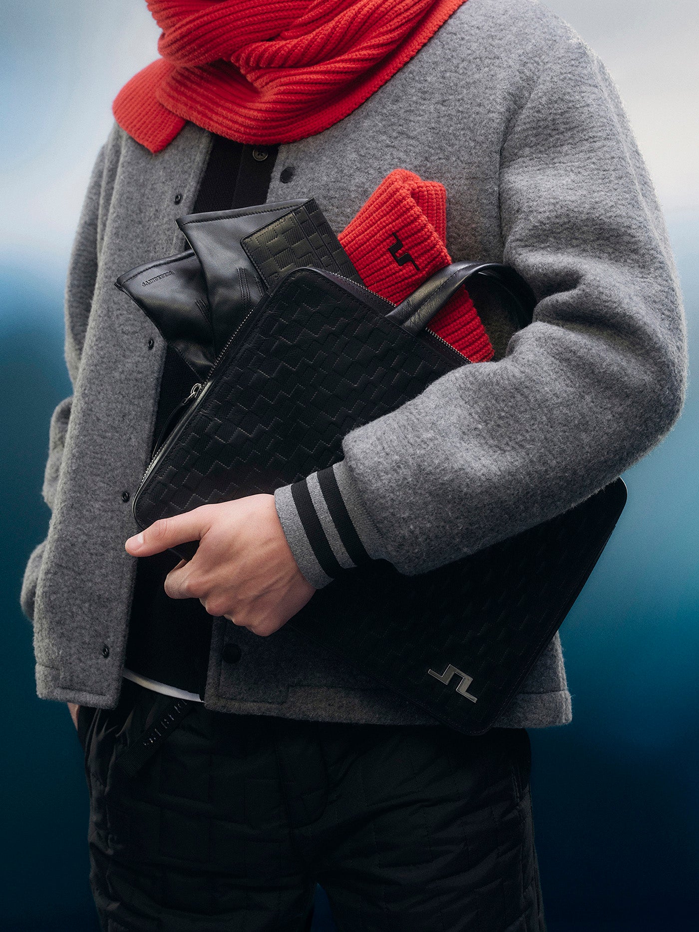 J.LINDEBERG グレー系カモフラージュジャケット XL J.LINDEBERG グレー系カモフラージュジャケット XL J.LINDEBERG