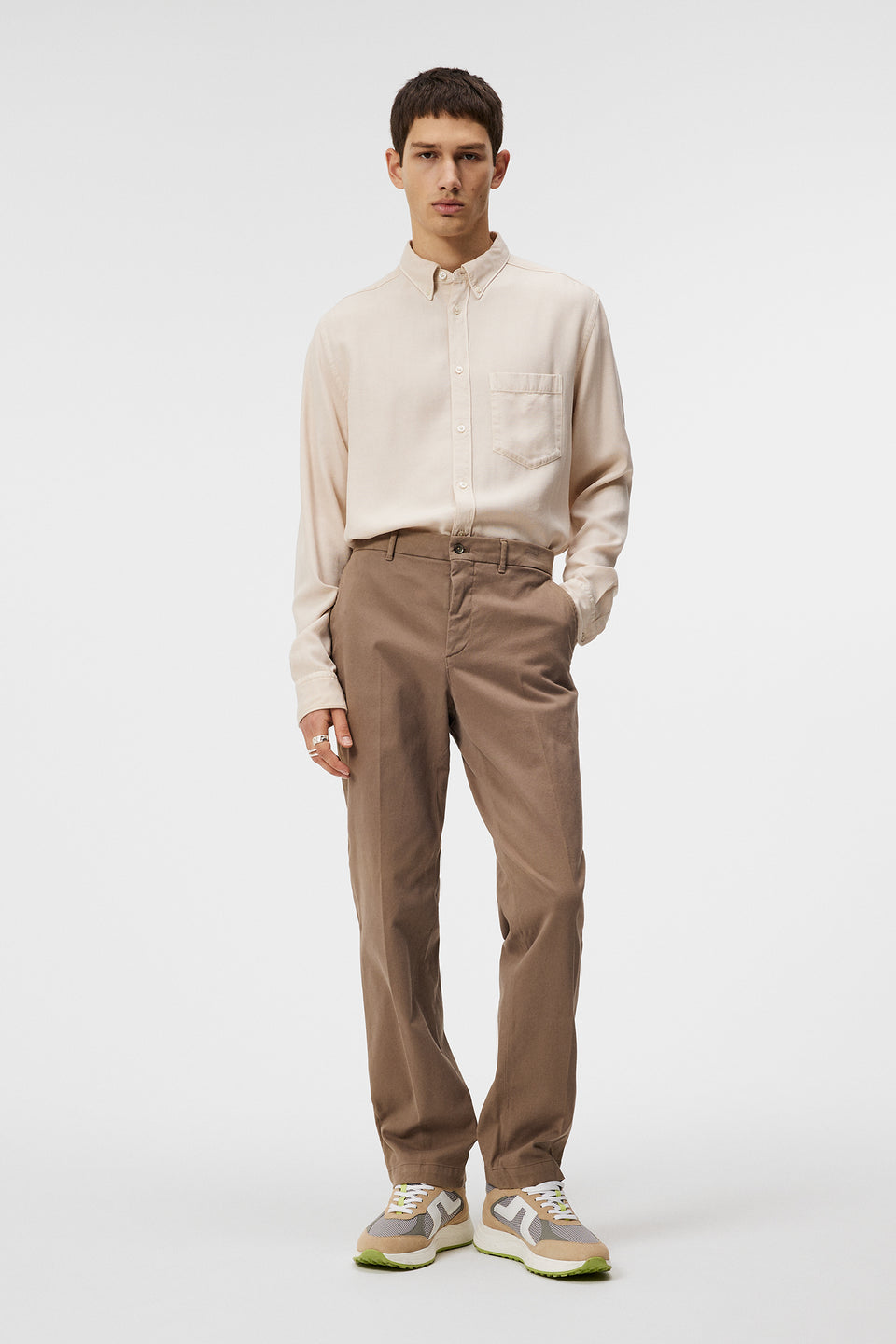 Lois Twill Flex Pants / Walnut