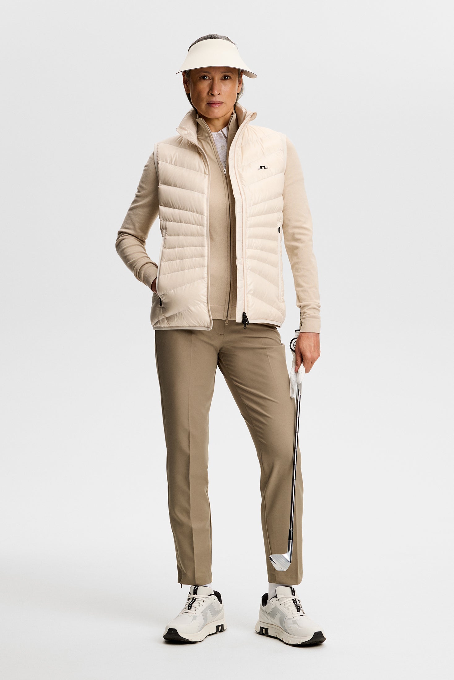 Bianca Knitted Zip Sweater / Island Fossil – J.Lindeberg EU
