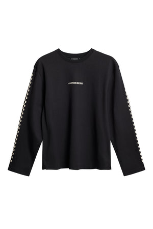 Walsh LS Print T-shirt / Black