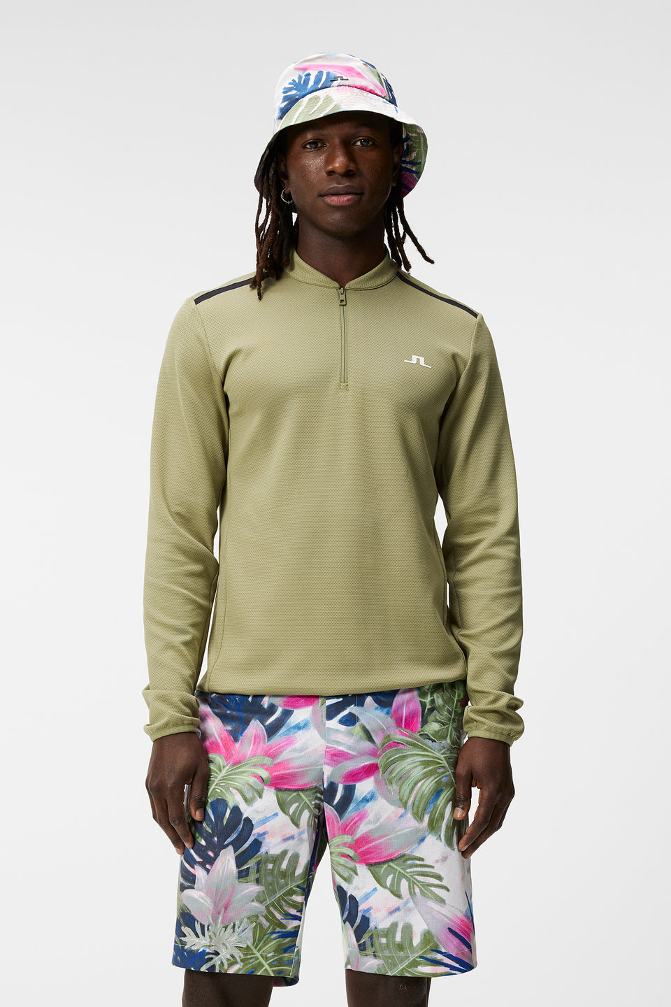 Tech Bridge Mid Layer / Oil Green