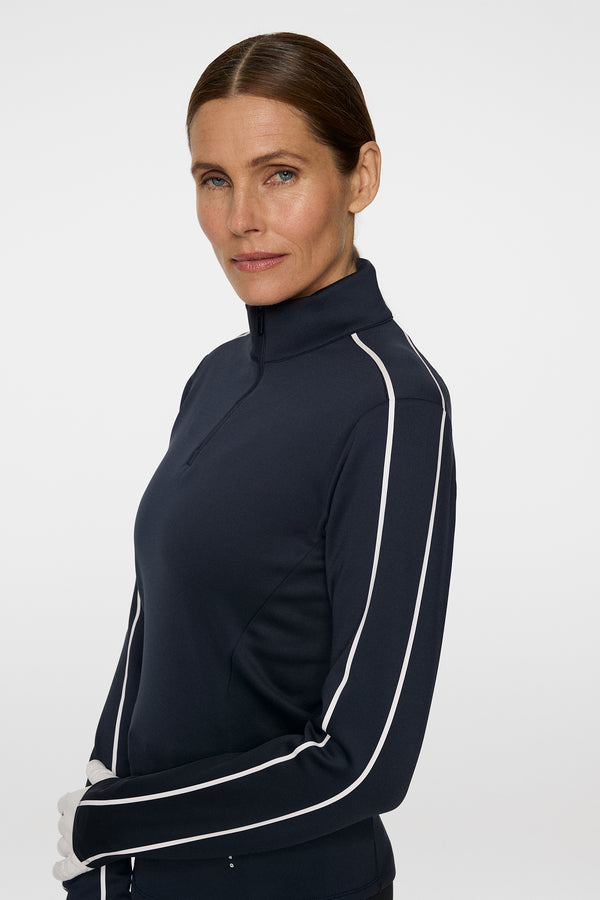 Nefe Quarter Zip Mid Layer / JL Navy