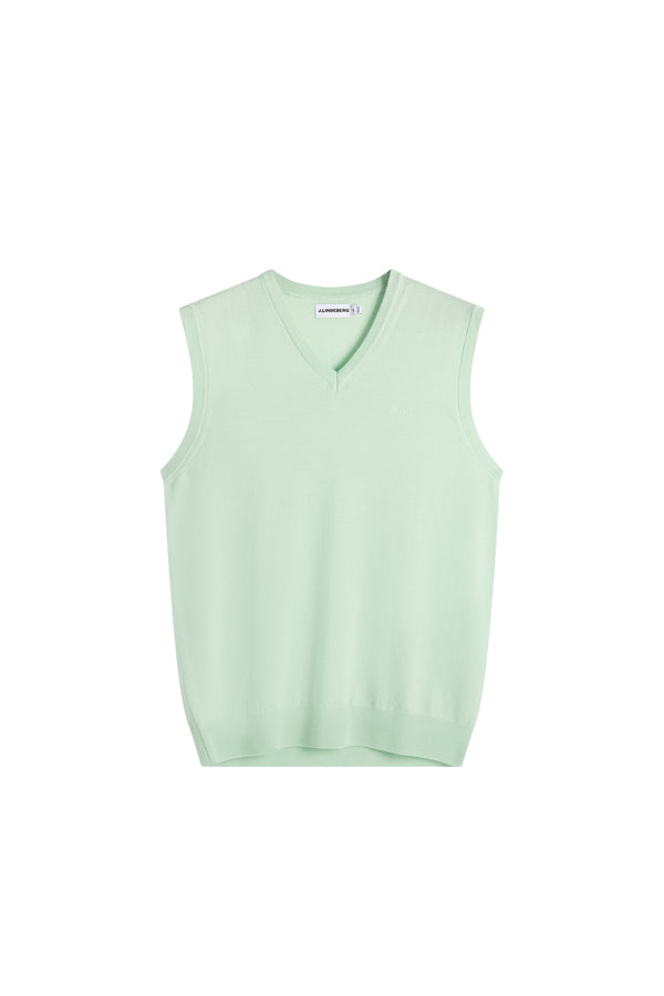 Liam Knitted Vest / Subtle Green