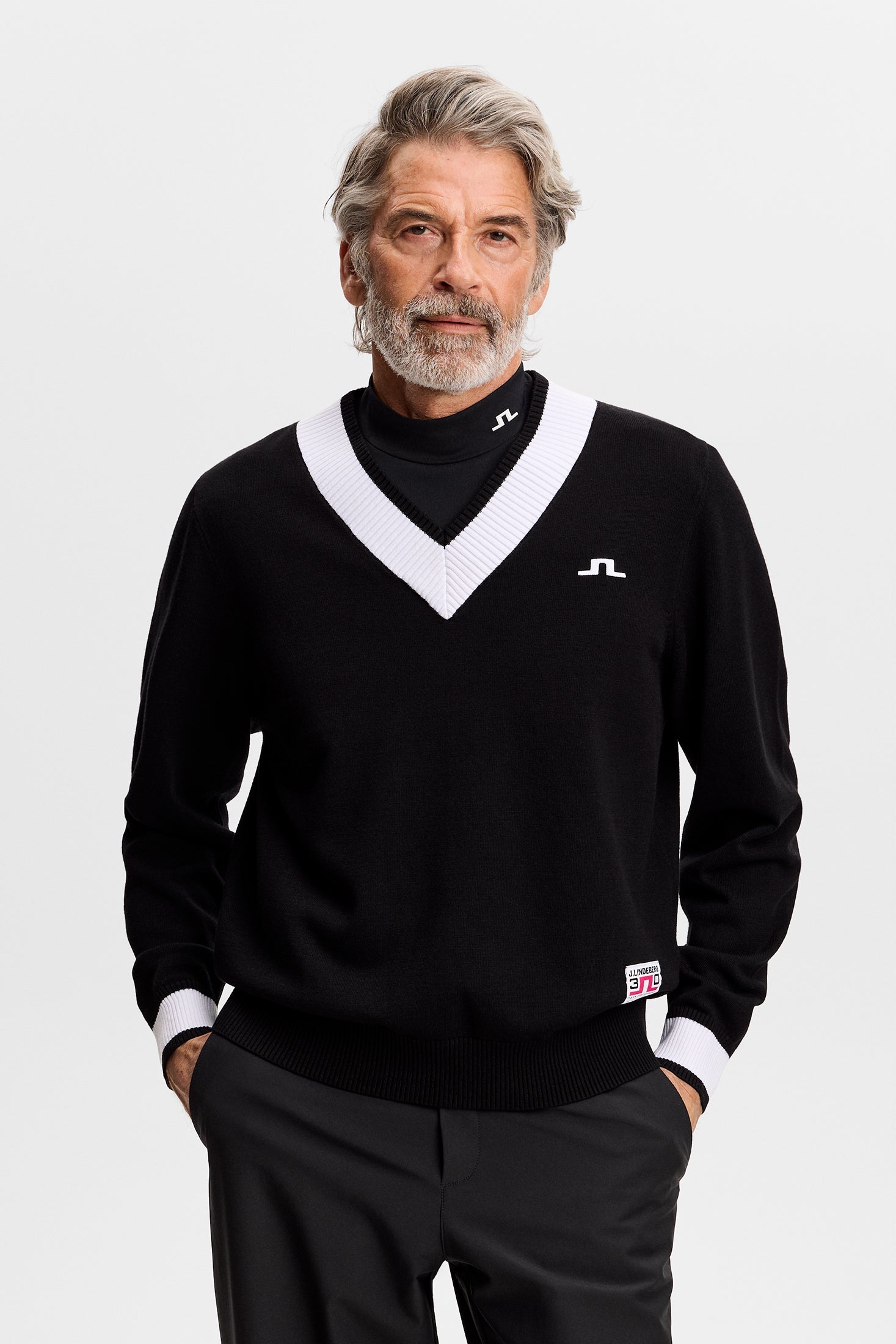 30Y Nikolas Knit Sweater / Black – J.Lindeberg EU