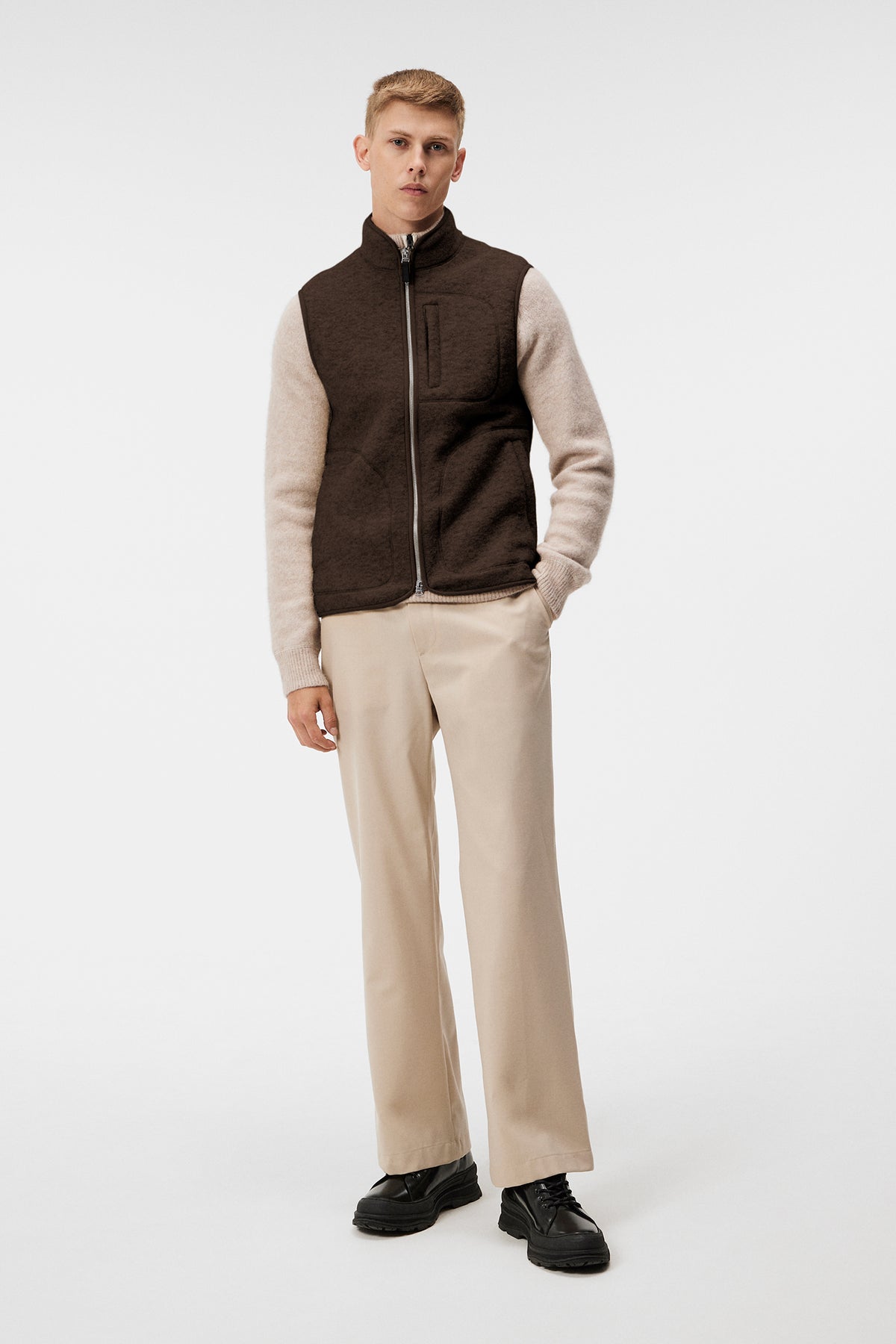 Duncan Wool Fleece Vest / Delicioso