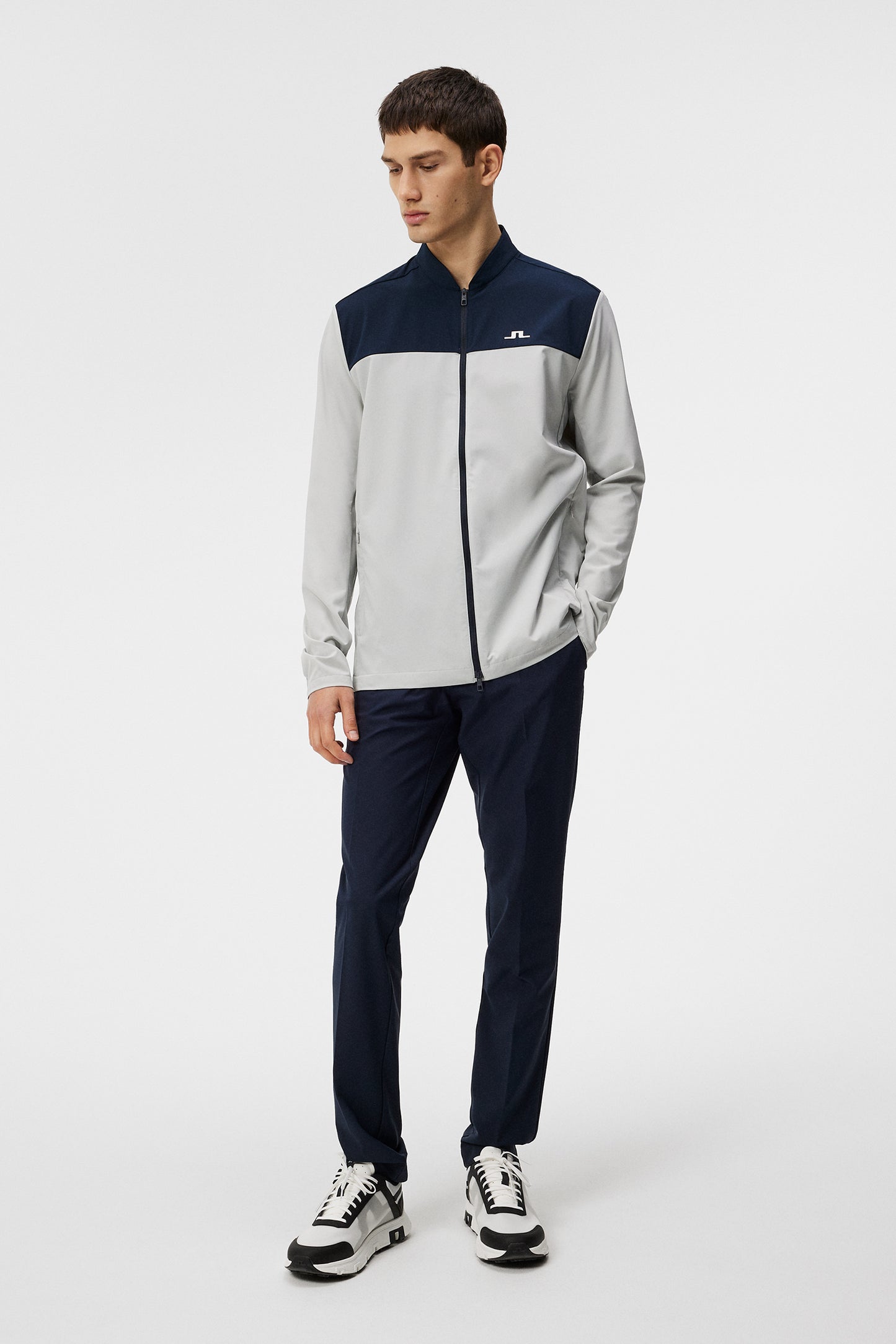 Jeff Hybrid Jacket / Light Grey Melange