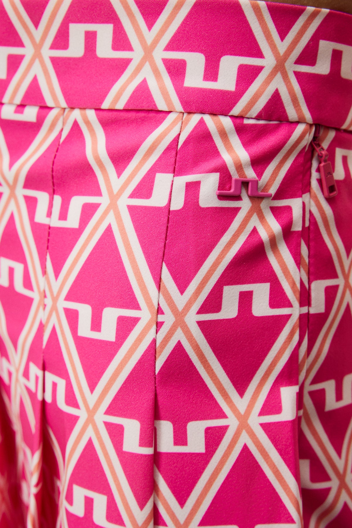 Adina Print Skirt / Geo Fuchsia Purple