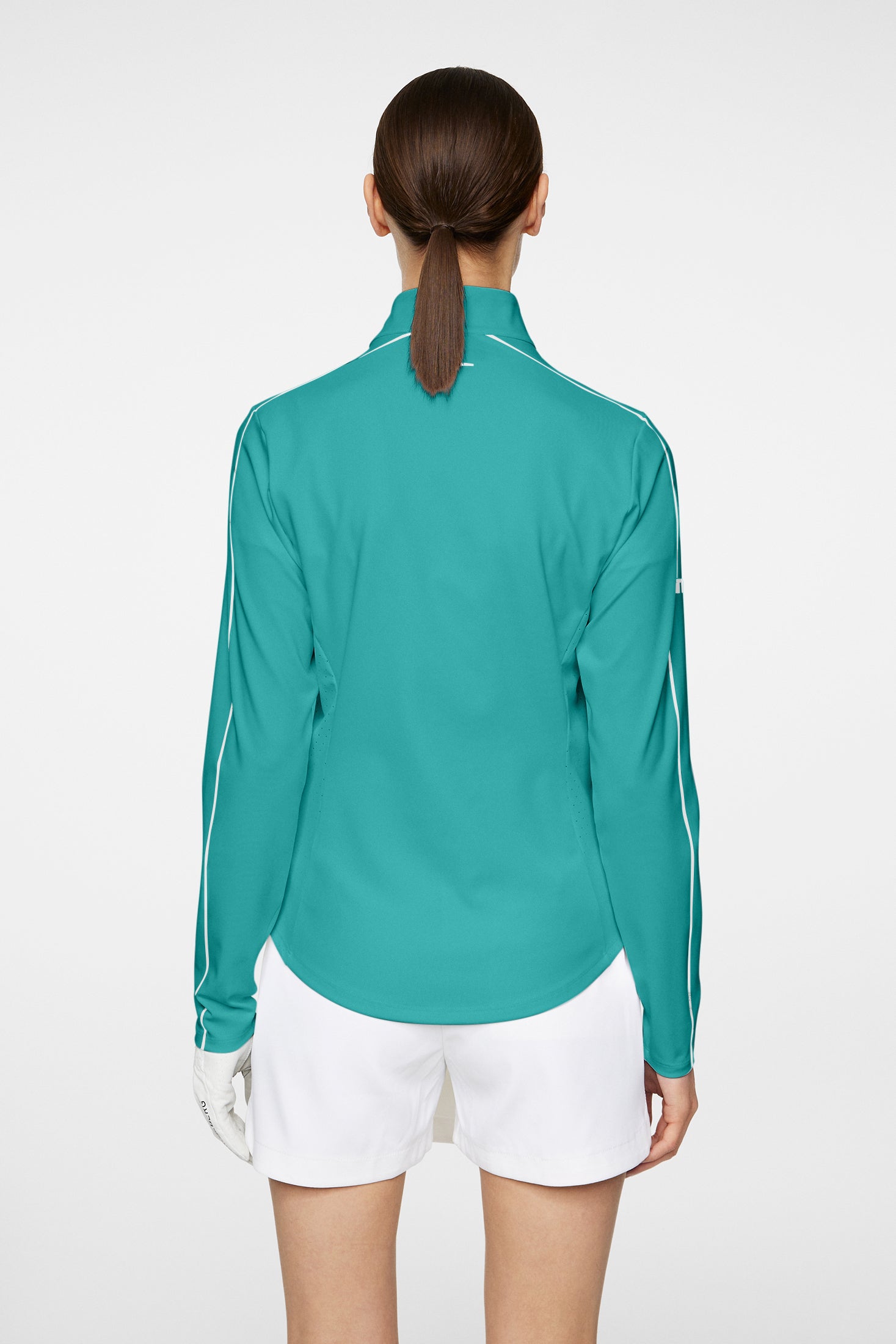 Adiola Quarter Zip Mid Layer / Teal – J.Lindeberg
