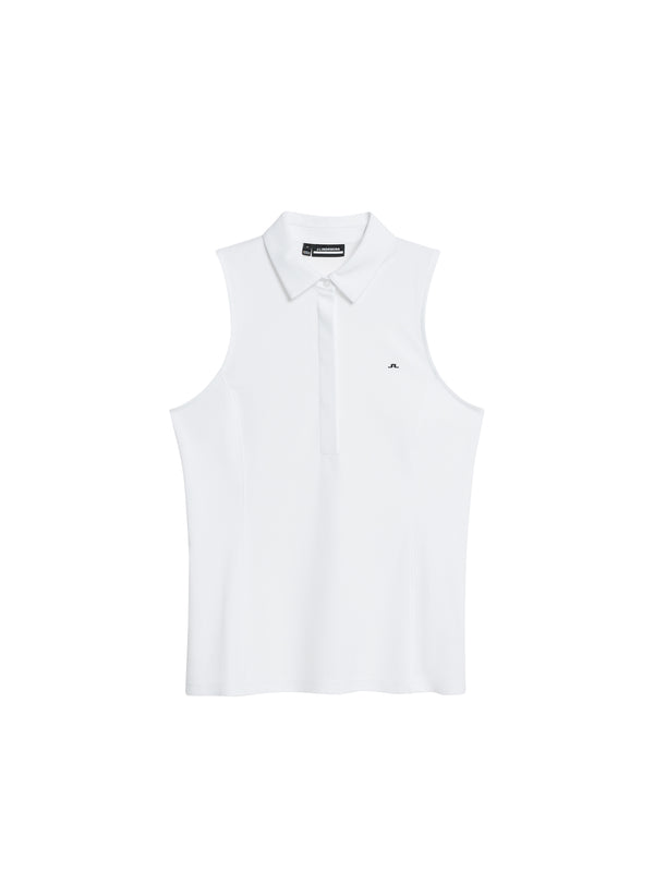 Dena Sleeveless Top / White