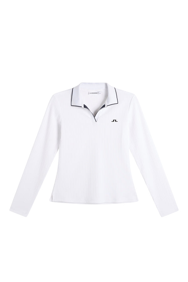 Darcy LS polo / White
