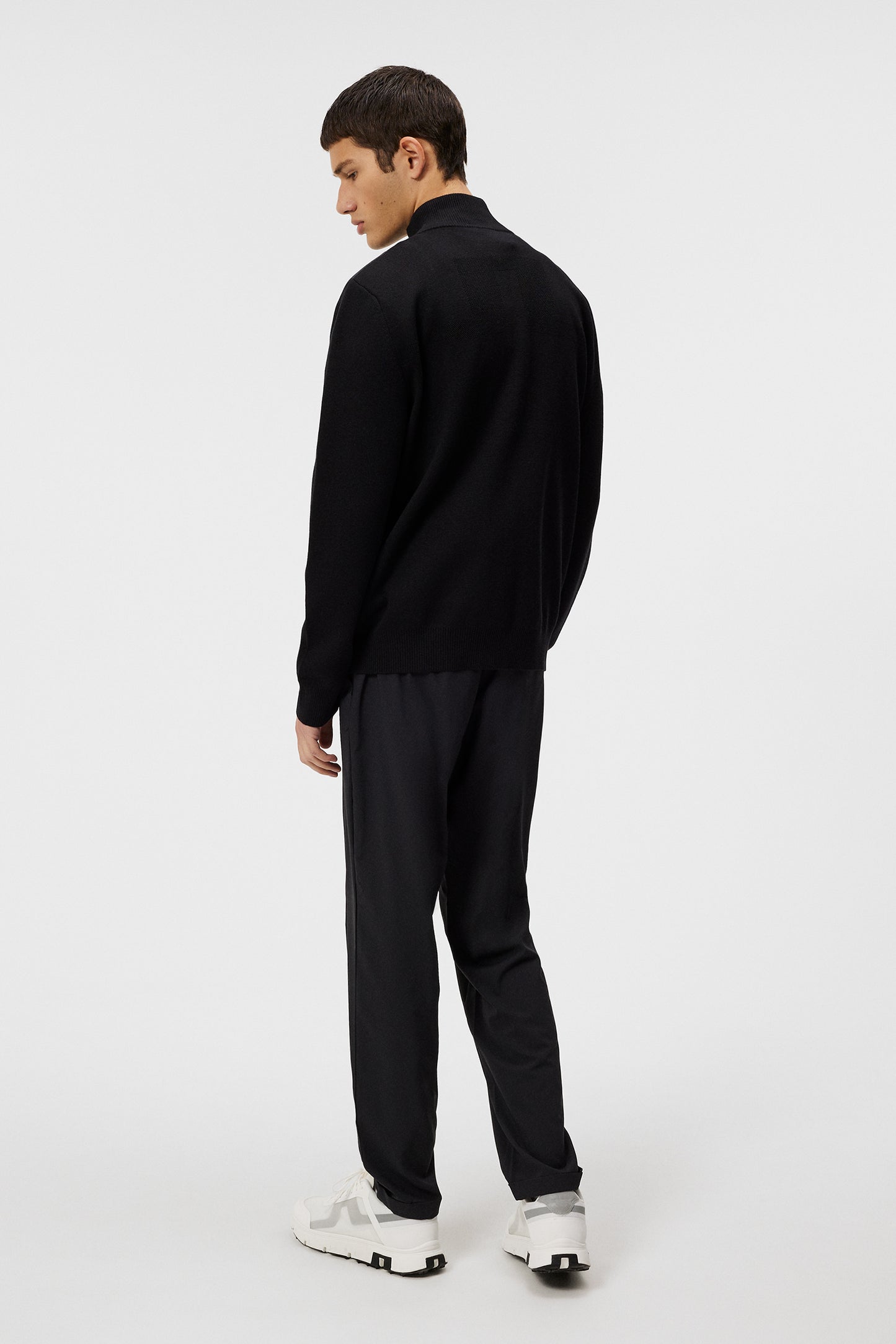 Bridge Knitted Hybrid Sweater / Black