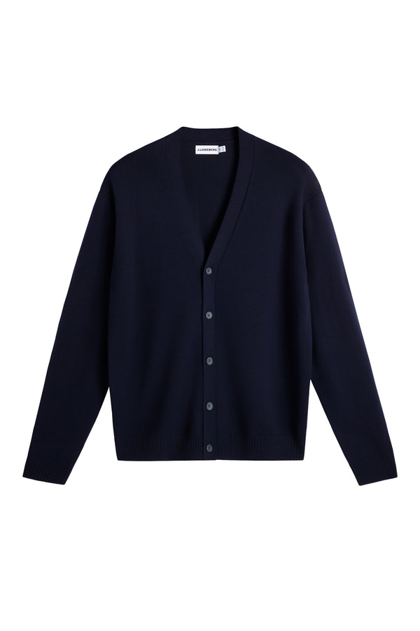 Jared Merino Cardigan / JL Navy