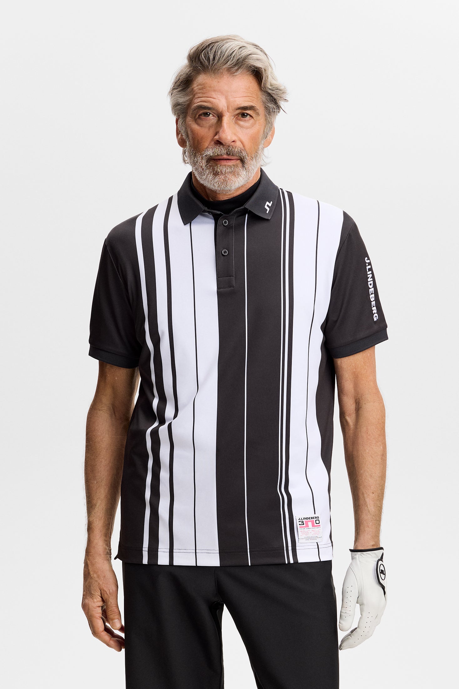 30Y Tour Tech Striped Polo / Stripe Placement Graphic | J