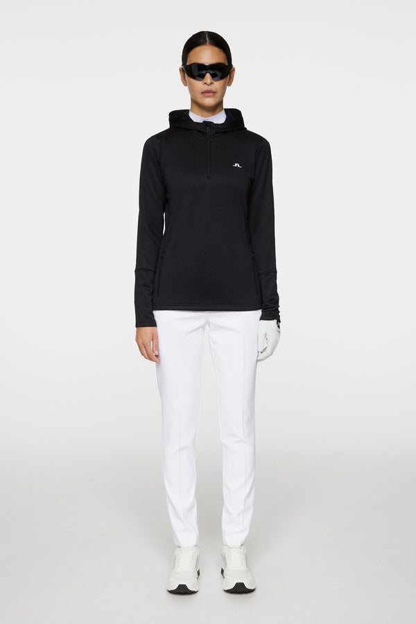 W Aerial Quarter Zip Hood / Black