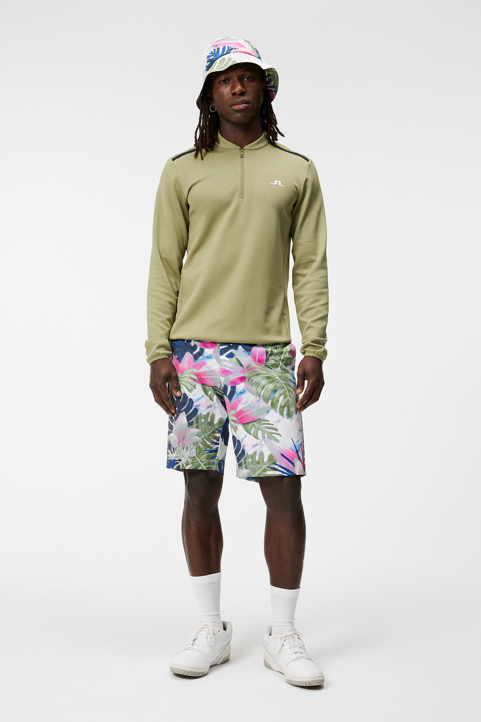 Tim Print Shorts / Calypso Oil Green
