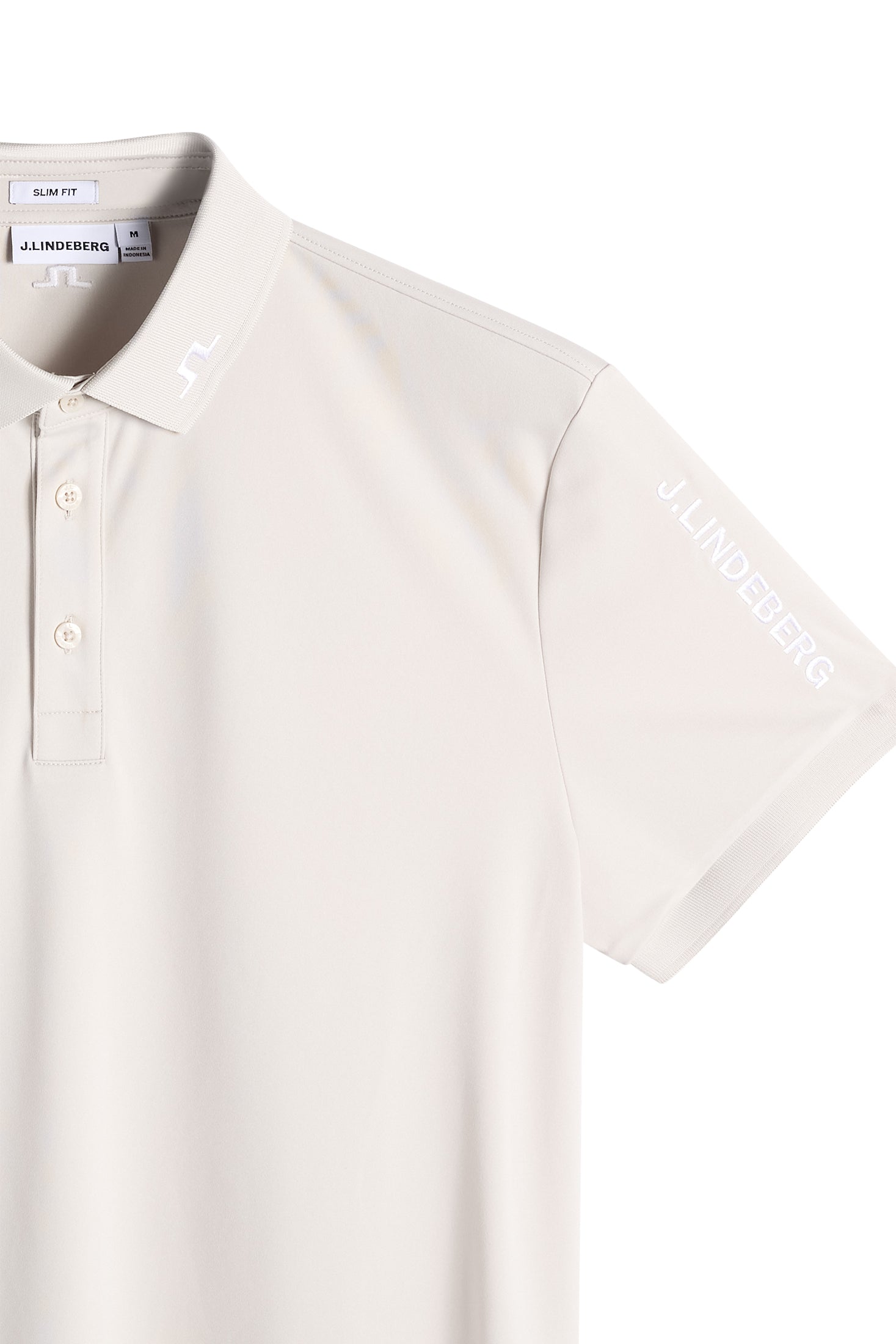 Tour Tech Slim Fit Polo / Moonbeam – J.Lindeberg EU
