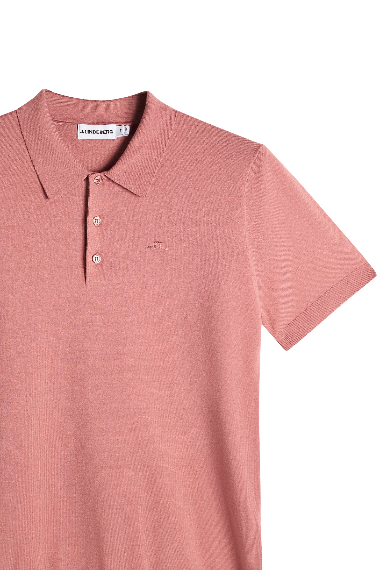 Ridge Knitted Polo / Withered Rose – J.Lindeberg