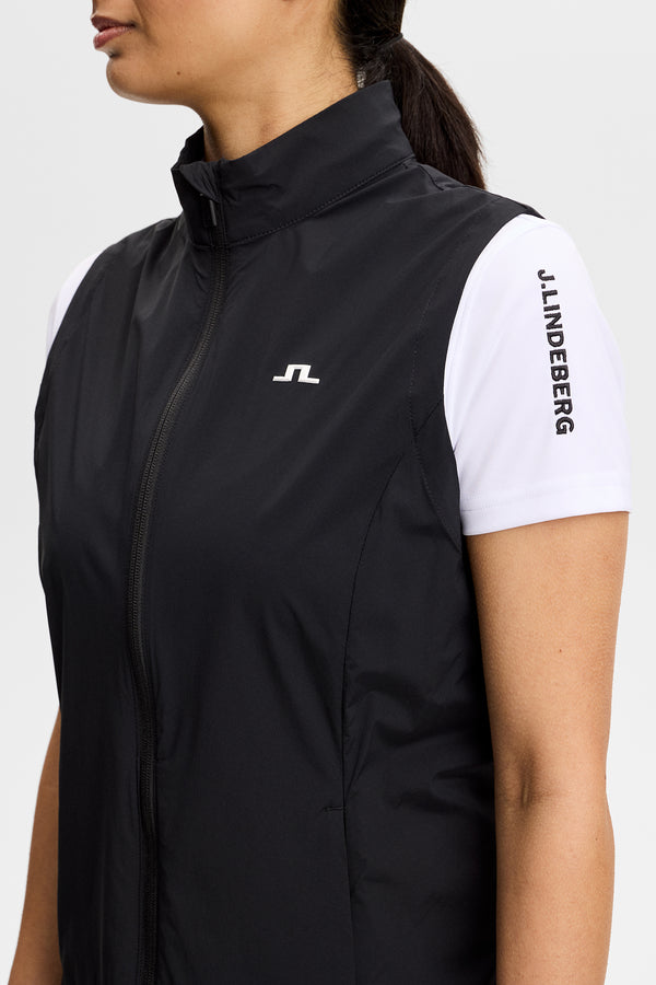 Thorine Wind Packable Vest / Black