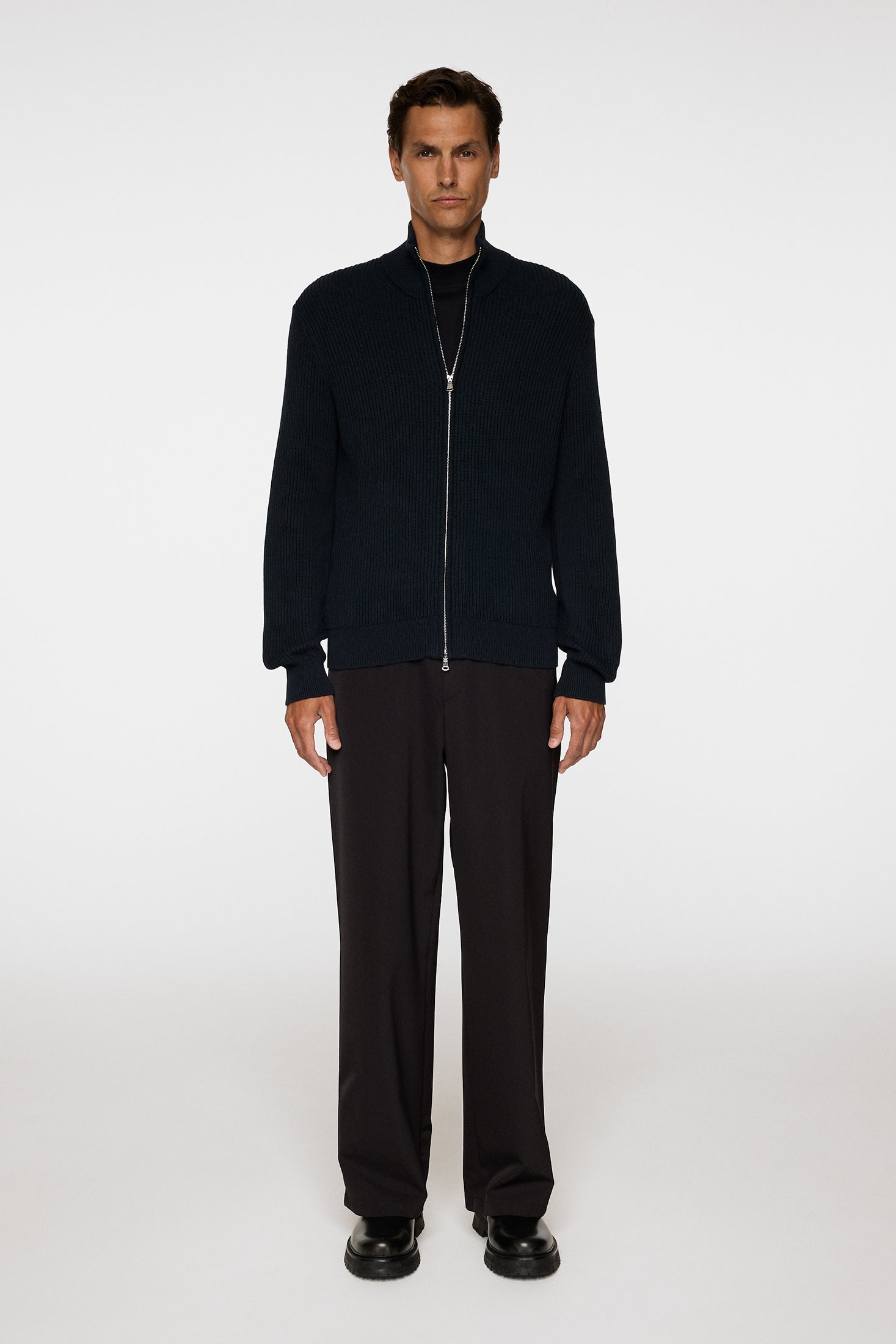 Alexis Full Zip Cardigan / JL Navy – J.Lindeberg
